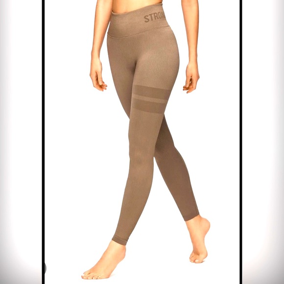 STRONGER ribbed seamless leggings NWT - Picture 3 of 12